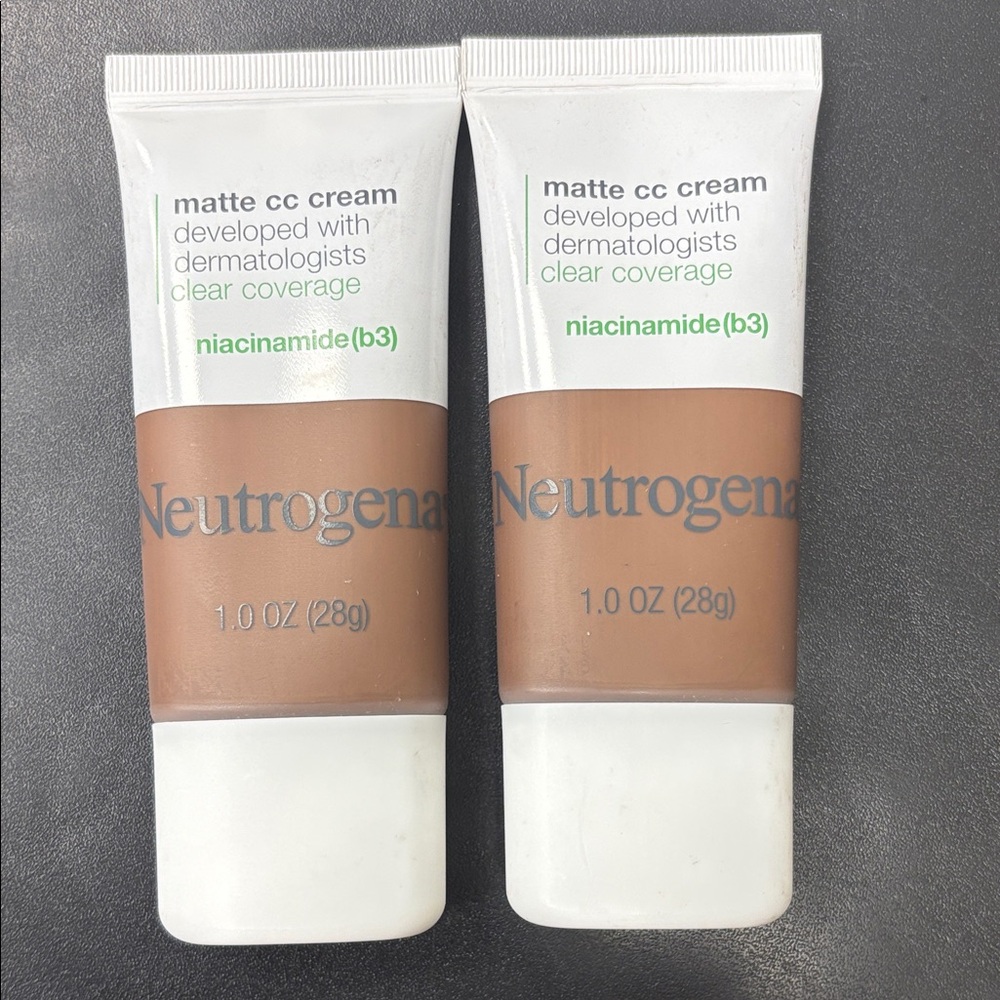 Neutrogena Matte CC Cream color 10.0 Sienna (2) sealed 1 oz Tubes